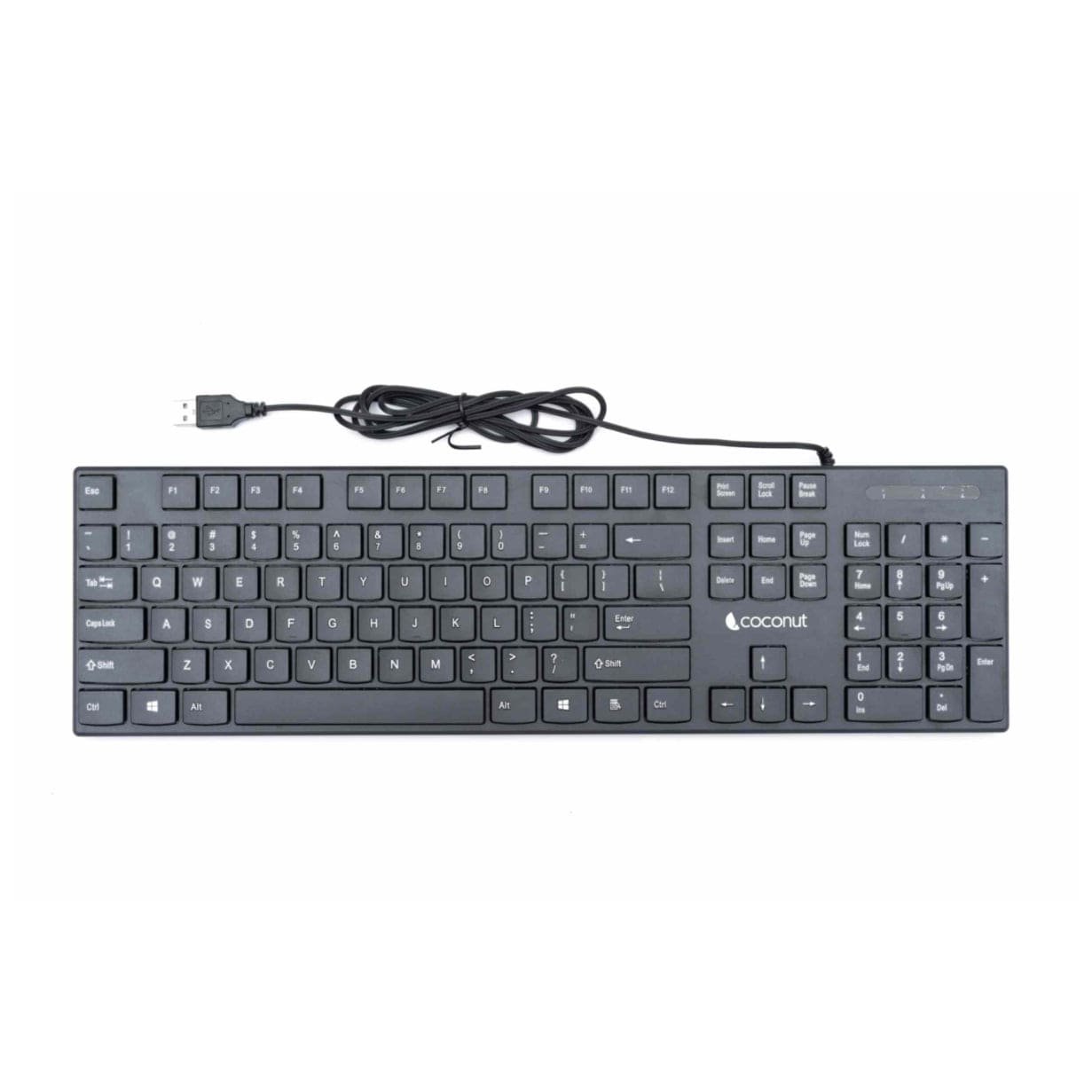 K22 Full-Sized Wired Chocolate Keyboard with 104 Keys, Brown